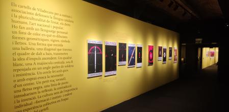 Carteles de la exposición de Joan-Pere Viladeans en el Museu d'història de Catlunya