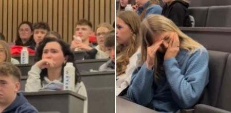 La reacción viral de unos estudiantes en primero de medicina al ver una cesárea en directo: ”Ahí se ve el nivel”