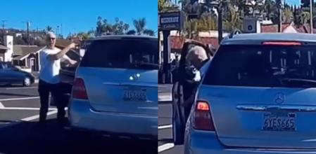 El hombre protagonizó una escena surrealista.