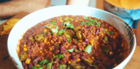 El chile con carne vegano de Addicted to Hummus