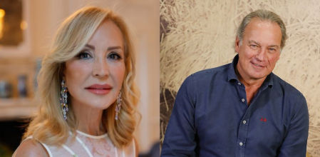 Carmen Lomana y Bertín Osborne coincidieron en la celebración de la comunión de la nieta de 'El Turronero'