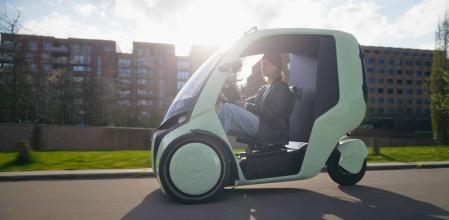 El Hopper es un vehículo híbrido a medio camino de una ebike y un coche eléctrico&nbsp;