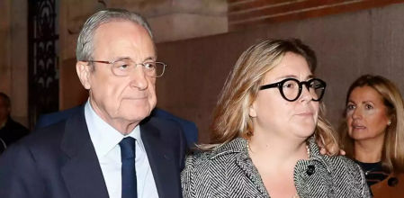 Florentino Pérez junto a su hija, Cuchy Pérez