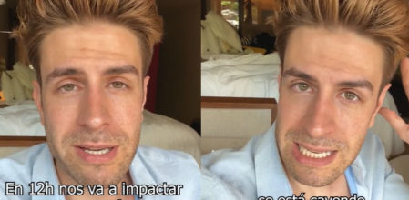 El actor Mario Marzo, atrapado en Cancún junto a su familia por un huracán