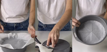 El truco para que el papel de horno quede con la forma perfecta del molde