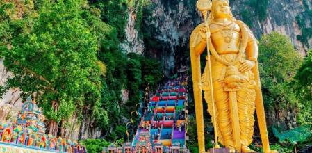 Cuevas de Batu, en Kuala Lumpur, Malasia