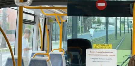 El reto era ganar al tranvía en una carrera a toda velocidad