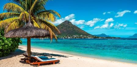 Vistas de la playa de Mauricio