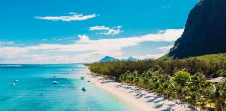 Vistas de la playa de Mauricio