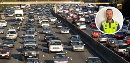 El teniente David Rebate pide planificar la ruta para evitar momentos de mayor intensidad circulatoria.