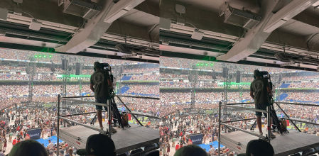 No fue la única espectadora que se quejó por su asiento