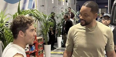 David Bisbal y Will Smith se saludaron y hablaron entre bambalinas