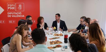 Carlos Fernández Bielsa esta mañana en el encuentro con los periodistas