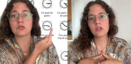 María Alarcón (@mafipy) explica en su cuenta de TikTok la complejidad de las horas en catalán