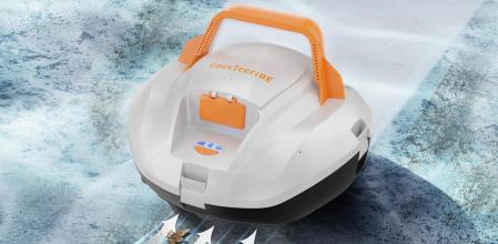 La dirección de aspirado es contraria a la dirección del recorrido del robot