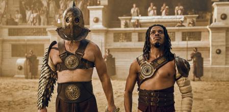 Johannes Haukur Johannesson y Moe Hashim en 'Those about to die' de Prime Video.