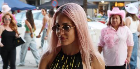 Hiba Abouk during concert Singer Karol G performing in Madrid on Tuesday, 23 July 2024.