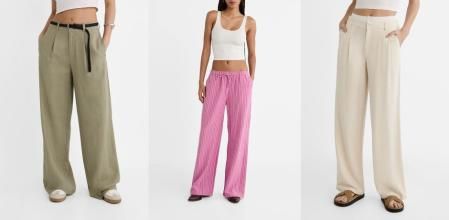 Pantalones de lino de Stradivarius