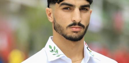 Waseem Abu Sal en la ceremonia de inauguración de los Juegos Olímpicos 2024 