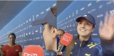 La tenista Camila Osorio, sorprendida al ver a Rafa Nadal&nbsp;