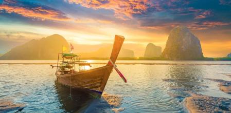 Bote de cola larga, en Phuket