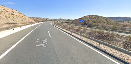 El accidente tuvo lugar en el kilómetro 163 de la a-30, en el término municipal de Murcia