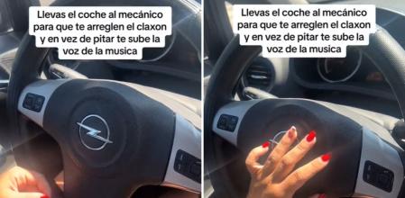Lleva el coche al taller para arreglarle el claxon y ahora en vez de pitar le sube el volumen de la música: 
