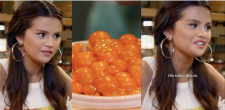 Selena Gómez quedó boquiabierta con esta forma de cortar los tomates cherry