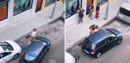 La tensa discusión entre una mujer y un conductor en una calle de Guipúzcoa por un aparcamiento