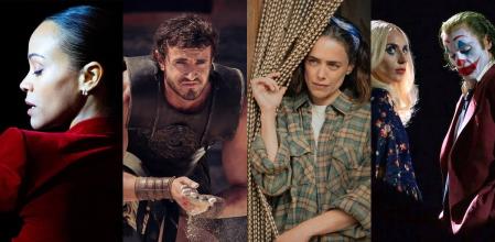 Fotogramas de 'Emilia Pérez', 'Gladiator 2', 'Los destellos' y 'Joker: Folie à Deux'