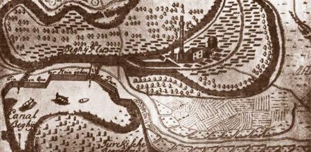 Plano de 1697 de Beckerek, ciudad en cuyo solar se había levantado Nova Barcelona y actual Zrenjanin, Serbia.