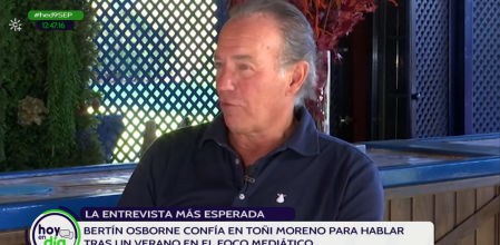 Bertín Osborne concede a Toñi Moreno su entrevista más personal y explica su problema de salud