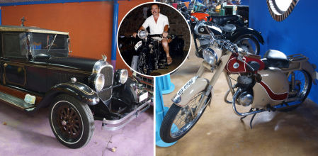 Juan Gil Moreno fundó el Museo de la Moto y el Coche Clásico de Hervás, Cáceres, Extremadura&nbsp;