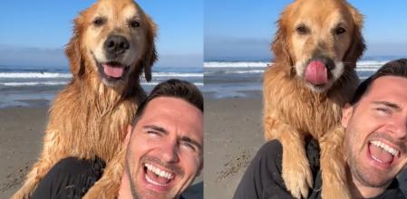 Ellie, el perrito que posa.