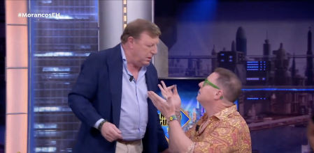 Los Morancos durante la broma que han gastado a Pablo Motos