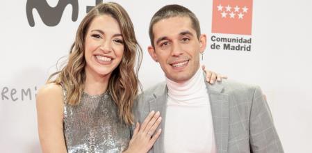 Singer Ana Guerra and Victor Elias at photocall for the 29th annual Jose Maria Forque Awards in Madrid on Saturday, 16 December 2023.