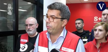 Carlos Mazón, durante la comparecencia en la que reconocía la existencia de víctimas mortales en la noche del 29 de octubre de 2024.&nbsp;