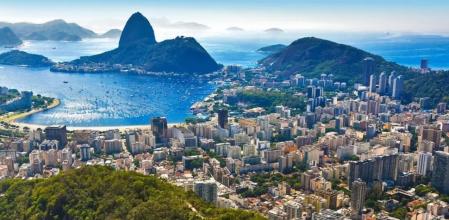 Vista panorámica de Rio de Janeiro, Brasil
