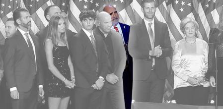 Chris LaCivita. La familia y los más fieles colaboradores de Trump salieron con el presidente electo tras confirmarse la victoria que llevará de nuevo al magnate a la Casa Blanca