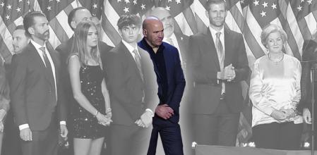 Dana Frederick White Jr. La familia y los más fieles colaboradores de Trump salieron con el presidente electo tras confirmarse la victoria que llevará de nuevo al magnate a la Casa Blanca