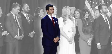 Michael Boulos. La familia y los más fieles colaboradores de Trump salieron con el presidente electo tras confirmarse la victoria que llevará de nuevo al magnate a la Casa Blanca