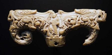 Cabeza de un báculo anglosajón, siglo XI