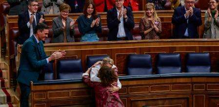 Pleno de Presupuestos en el congreso de los Diputados Maria Jesus Montero Pedro Sanchez Felix Bolaños Yolanda Diaz