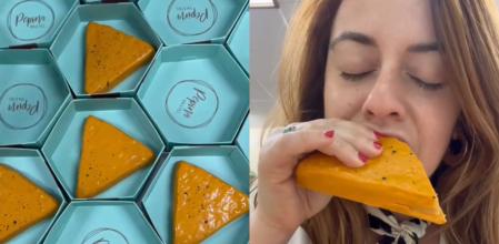 La pastelera ha creado un turrón atípico.