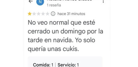 La surrealista reseña de un cliente porque un negocio no abre un domingo: “Vamos a estar para sus caprichos…”