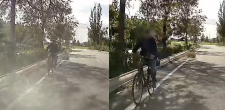 Una bicicleta circula en sentido contrario y pone en peligro a un conductor: “Y aun así dirá que tiene preferencia”