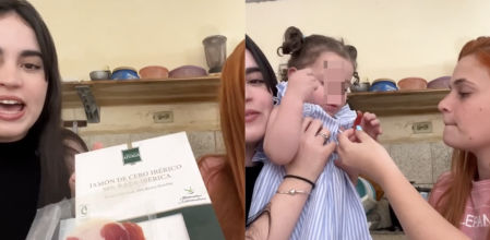 Prueba el jamón ibérico por primera vez y lo compara con carne cubana: 