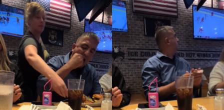 El hombre se quedó sin palabras.