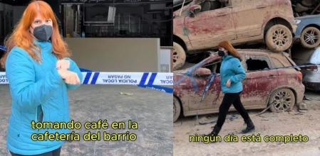 Jessica caminando por las calles de Catarroja