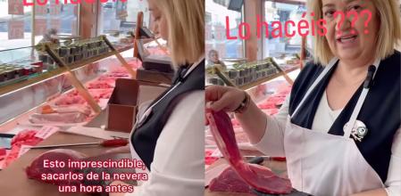 Si no sigues el consejo de esta carnicera, lo más probable es que el filete te quede duro y aguado.